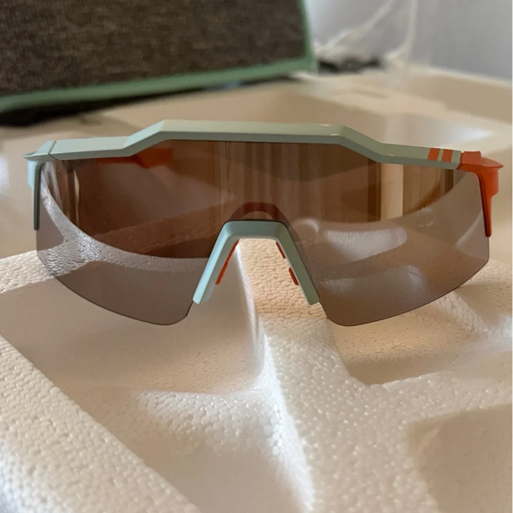 100% Percent Speedcraft Soft Tach Two Tone Baseball Sunglasses LikeNew Condition